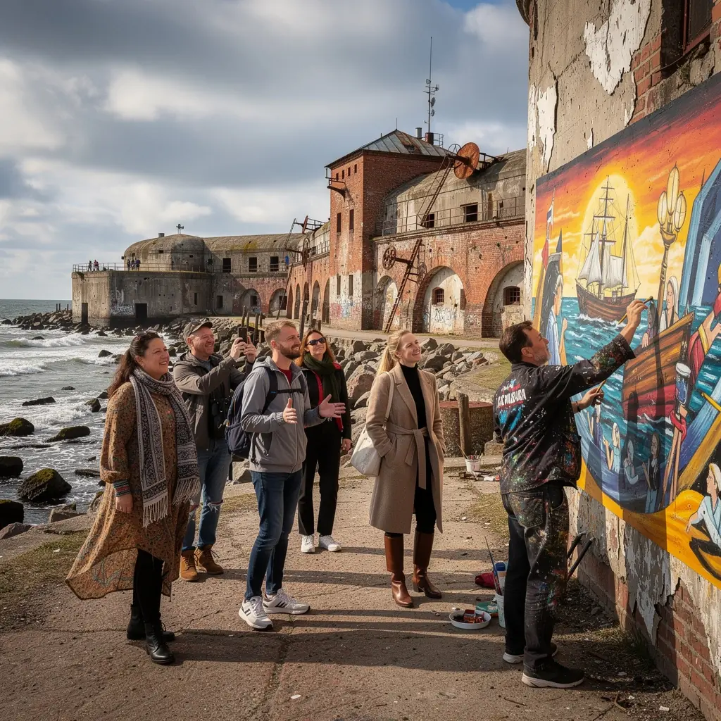 A scenic view of the iconic Riga Old Town with its historic architecture and vibrant streets.